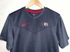 Nike Uga Georgia Bulldogs Team Issue On-field Dri-fit Uv Coaches Shirt Mens M