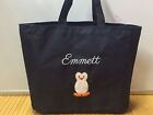 Personalized Baby Diaper Bag Tote Monogrammed Cute Penguin Boy