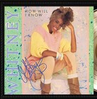 Whitney Houston Cherry Wood Reproduction Signature Record Display