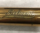 Antique Belmont Burial Record Tube Funeral Mortuary Memorial Brass Coffin