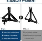 3 Point 2  Receiver Trailer Hitch 3-ball For Category 1 Tractor With Towing Hook