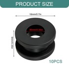 Xtzftd Motorcycle Rubber Grommets  Powersports Fairing Kits  10pcs Black