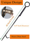 Fire Poker For Fireplace  40 In Heavy Duty Fireplace Poker  Wrought Iron Steel F