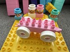 Vintage Mega Bloks Mixed Lot Train Double Sided People Lid Etc 67 Pieces Read