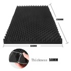 4 Pack Acoustic Foam Panels  48  X 24  X 2  Egg Crate Sound 4 Pack  Black