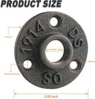 1 2  Floor Flange  Home Tzh 30 Pack Malleable Iron Pipe Flange For Industrial Vi