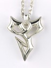 Final Fantasy X Tidus Zanarkand Abes Silver 925 Necklace Pendant Square No Box