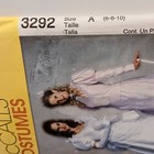 New Vintage Mccall s Pattern 3292 Victorian Costume Dress Puffy Sleeves A 6-10
