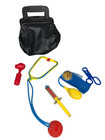 Vintage 1980s Fisher Price Medical Kit Doctor Dr Nurse Pretend Play Set Bag 6pcs