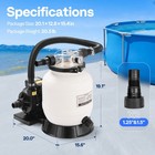 10   Sand Filter Pump 2087gph 250w With Clear Valve Head Above Ground Pool Pump