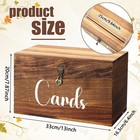 Wood Wedding Card Box Rustic Acacia Gift Card Box With Slot For Wedding Birth   
