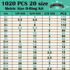 1010 Pcs Rubber O Rings Assortment Kit For Automotive Faucet Pressure Washers
