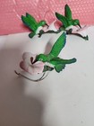 Lot Of 3 Hanging Hummingbird Figurines Ceramic Decor See Pictures For Details
