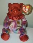 Ty Beanie Baby  July The Birthday Bear 7 5  New Mwmts Plush Stuffed Animal Toy