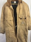 Carhartt Coveralls Mens Large Brown Duck Arctic Quilt Lined Workwear Canvas 46r