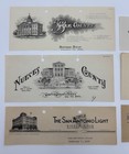 6 Antique Texas County City Letterheads 1910-1939 San Antonio Nueces Webb