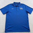Nike Dri Fit Ncaa Kentucky Wildcats Basketball Shirt Mens Large Blue Performance