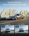 Redtiger F77 4k 4k Dash Cam Front And Rear starvis 2 Hdr built-in 128gb Emmc gps
