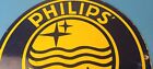 Vintage Philips Radio Sign - Stereo Recorder Porcelain Gas Service Sign