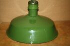  1  Vintage Westinghouse Green   White Porcelain Enamel 16  Barn-pendant Light