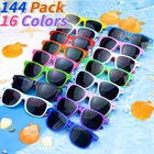 144 Pack Kids Sunglasses Party Favors  Kid s Neon Sunglasses Bulk  Childrens    
