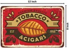 Aoyego Tobacco Tin Sign branch Botanical Star Cigar Smoke Gentleman Retro Vintag