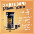 3-quart Iced Tea   Coffee Brewing System With Double-insulated Pitcher black