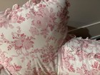 Pottery Barn Teen Loveshackfancy Damask Backrest Husband Pillow   Cover Pink