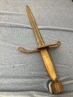Antique Fencing Foil Sword Wooden Grip Pierced Guard Rapier Style Weapon