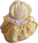 Fisher Price Puffalump Bunny Rabbit Yellow Eyelet Dress Plush Toy Vintage 1986