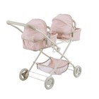 Olivia s Little World Polka Dot Princess Baby Doll Twin Bassinet Stroller  Pink