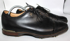 Mens Footjoy Fj  icon Black  Leather Spike Golf Shoes Size 12 52043