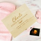 Memory Keepsake Box Personalised Engraved Name Wooden Christening Present Gift