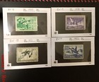 14 Duck Stamps In Album 1934-1976 Used Unused Migratory Bird Stamps