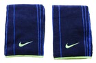 Nike Striped Jacquard Towel 2 Pack Large Midnight Navy game Royal venom Green
