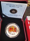 2013 Autumn Maple Leaf O Canada Fall Color  10 Silver Proof Coa W  Box In Ogp
