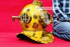 Full Size Antique Us Navy Brass Divers Diving Helmet Mark V Deep Sea Scuba 
