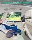 Tripole Car Fan For Rear Seat Usb Powered Powerful 3 Speed 5v With Black
