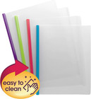 Poly Report Cover With Sliding Bar  25 Sheet Capacity  Letter Size  Assorted