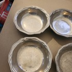 Vintage Wilton Armetale Pewter Rwp Queen Anne 7  Soup  Cereal Bowls Lot Of 6