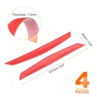  4pcs Car Reflective Trim Side Marker Stickers 6 6  X 0 8  Automotive Anti Red