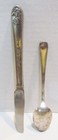 Walt Disney Pinocchio   Donkey C  1940 s Spoon   Knife Set Duchess Silver Plate