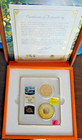 1857 S  20 Gold Liberty California Gold Dust Pcgs Ms65 S s Central America Ship