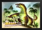 Framed The Beast From 20 000 Fathoms Print   Classicscifi Retro Monster Art 12  8