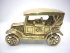 Vintage Brass Ford Model T Car Collectible  5  X 3  X 2 5 