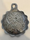 Vintage Ornate Silver Floral Hand Mirror Collectible With Glass
