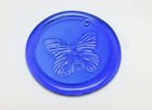 Rare Vintage Blenko Cobalt Blue Butterfly 4  Glass Sun Catcher
