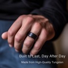 Customizable Tungsten Wedding Band For Men   Women  Engraved Promise Ring  6-14 