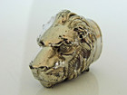 Victorian Antique Silver Plated Cast Lion Head Vesta Case C1890s