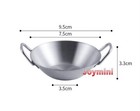 Real Mini Cooking Stainless Steel Frying Wok Dollhouse Miniature Tiny Food Gift